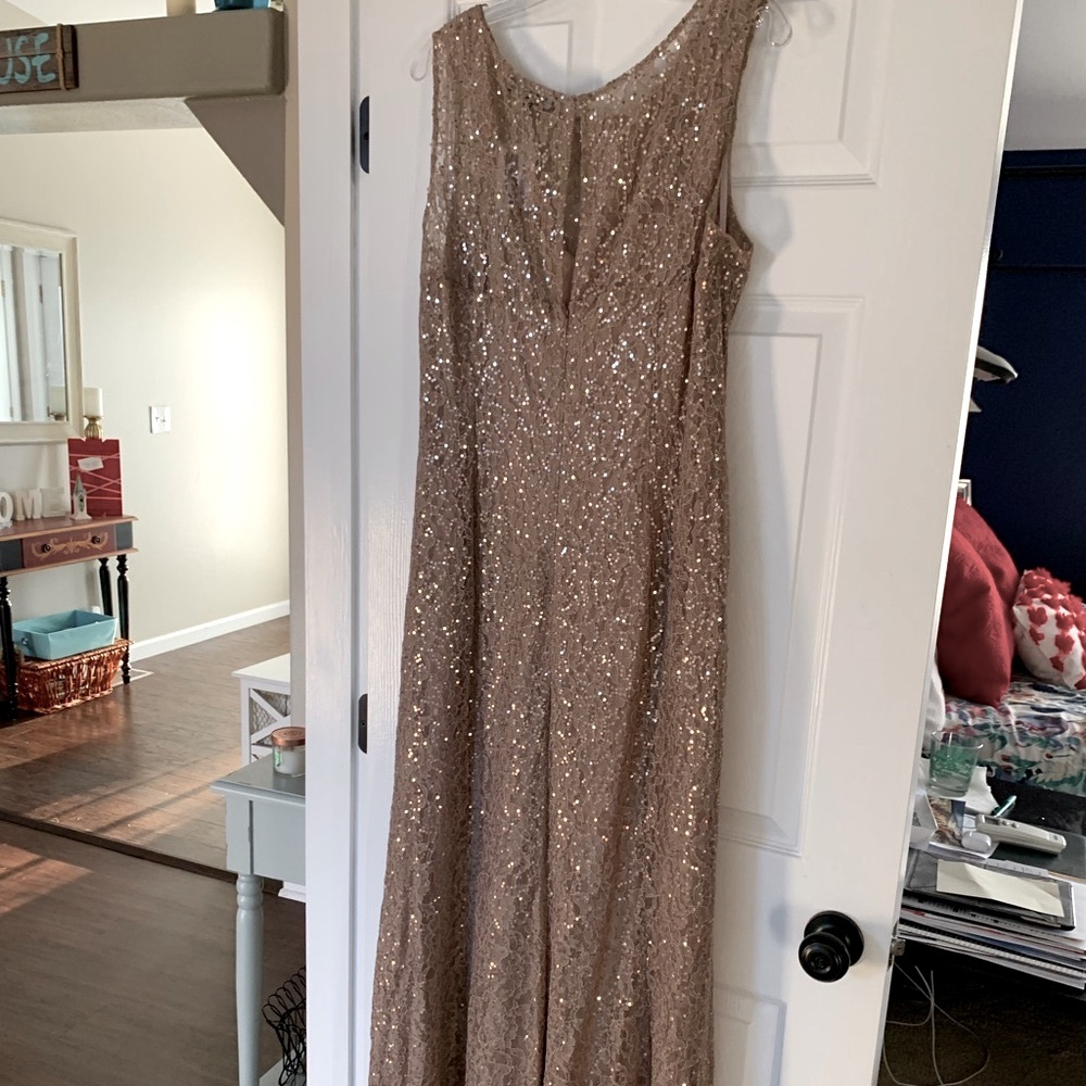 Sequin Lace Dress by Ignite Evenings - Picture 4 of 11